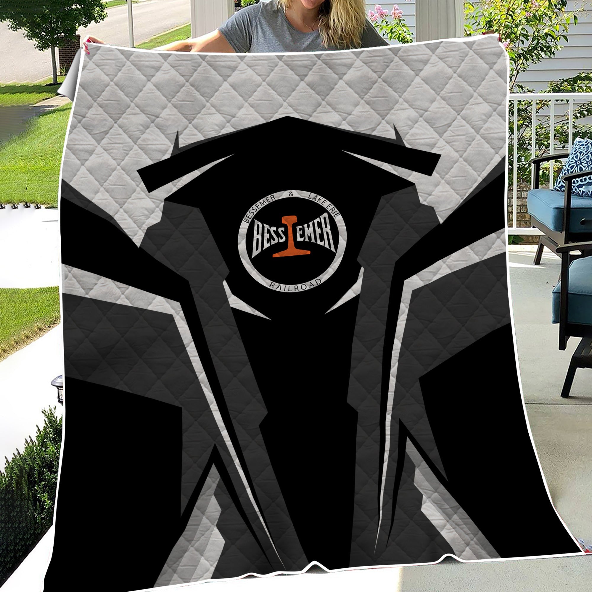 Railspirit Personalized Bessemer And Lake Erie Railroad Premium Quilts Strong Line Train Premium Quilts Gift Idea For Train Lover