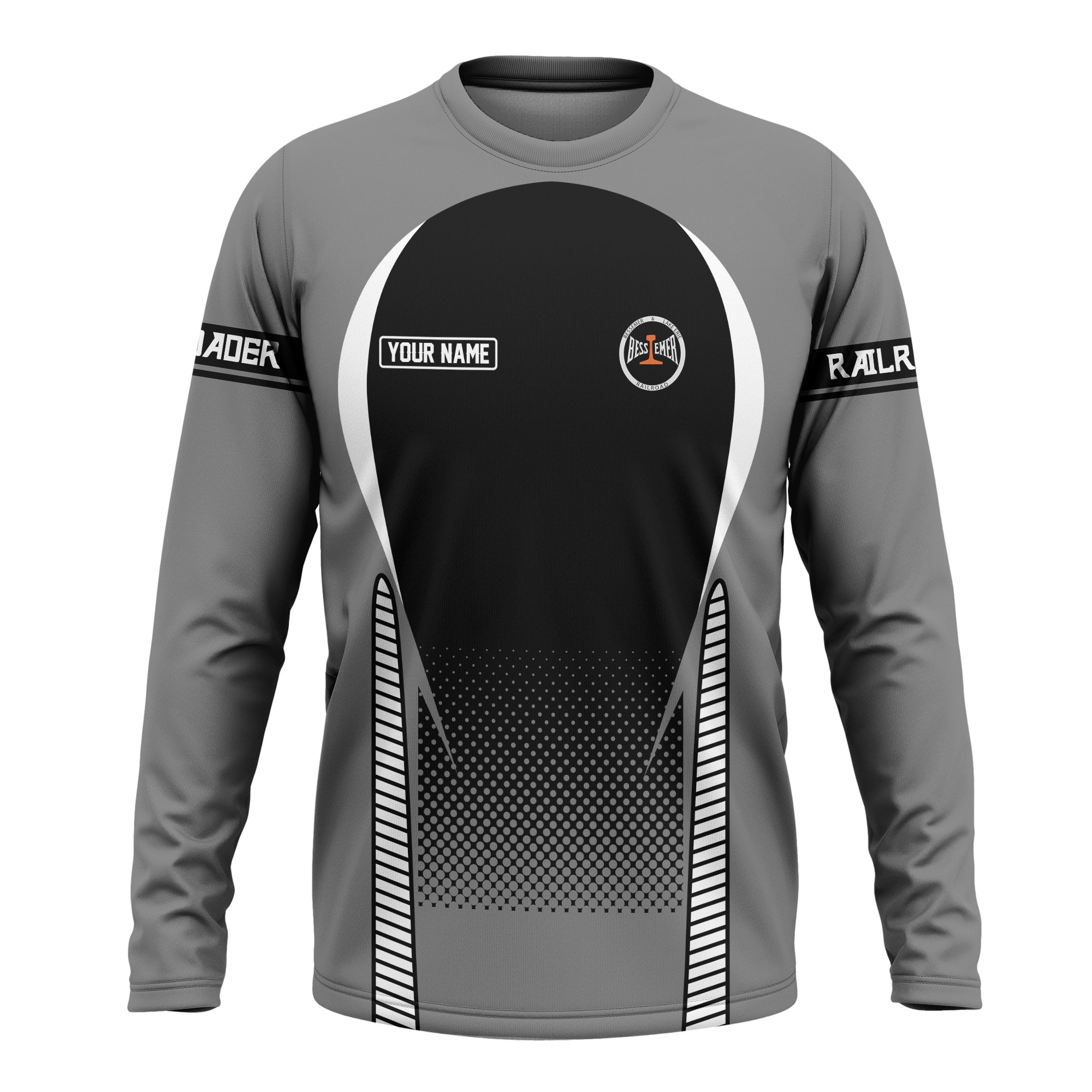 Railspirit Personalized Bessemer And Lake Erie Railroad Long Sleeve Shirt Stress Is Caused By Not Having Enough Trains Shirt