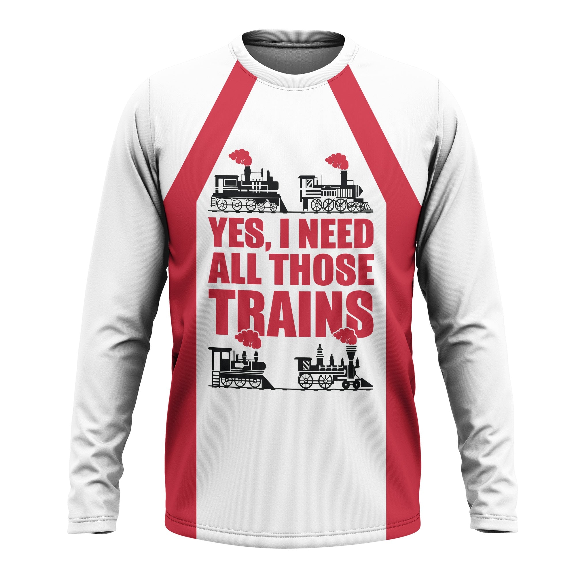 Railspirit Custom Name Canadian Pacific Kansas City Long Sleeve Shirt Yes I Need All Those Train CPKC Printed Shirt