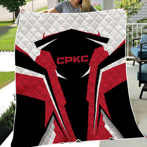 Railspirit Personalized Canadian Pacific Kansas City Premium Quilts CPKC Strong Line Train Premium Quilts Gift Idea For Train Lover