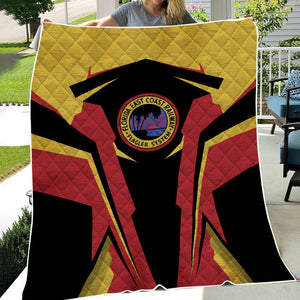 Railspirit Personalized Florida East Coast Railway Premium Quilts Strong Line Train Premium Quilts Gift Idea For Train Lover