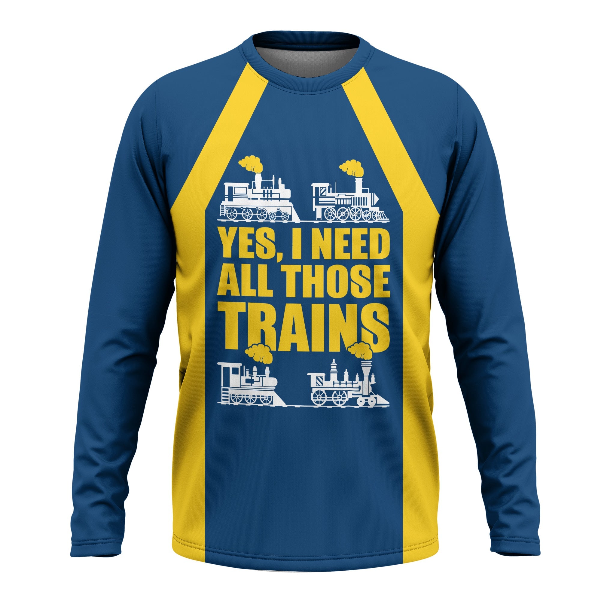 Railspirit Custom Name Alaska Railroad Long Sleeve Shirt Yes I Need All Those Train Printed Shirt