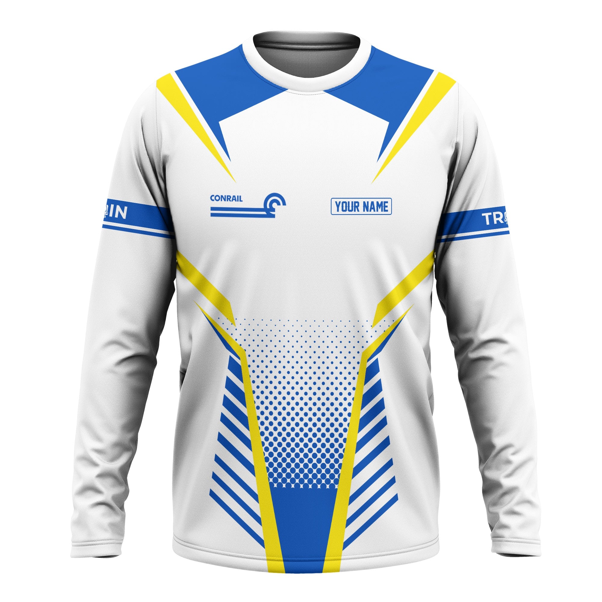 Railspirit Personalized Conrail Railroad Long Sleeve Shirt Unisex Train Shirt All Over Print