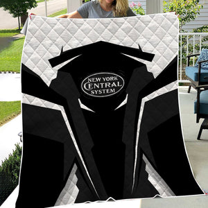 Railspirit Personalized New York Central Railroad Premium Quilts Strong Line Train Premium Quilts Gift Idea For Train Lover