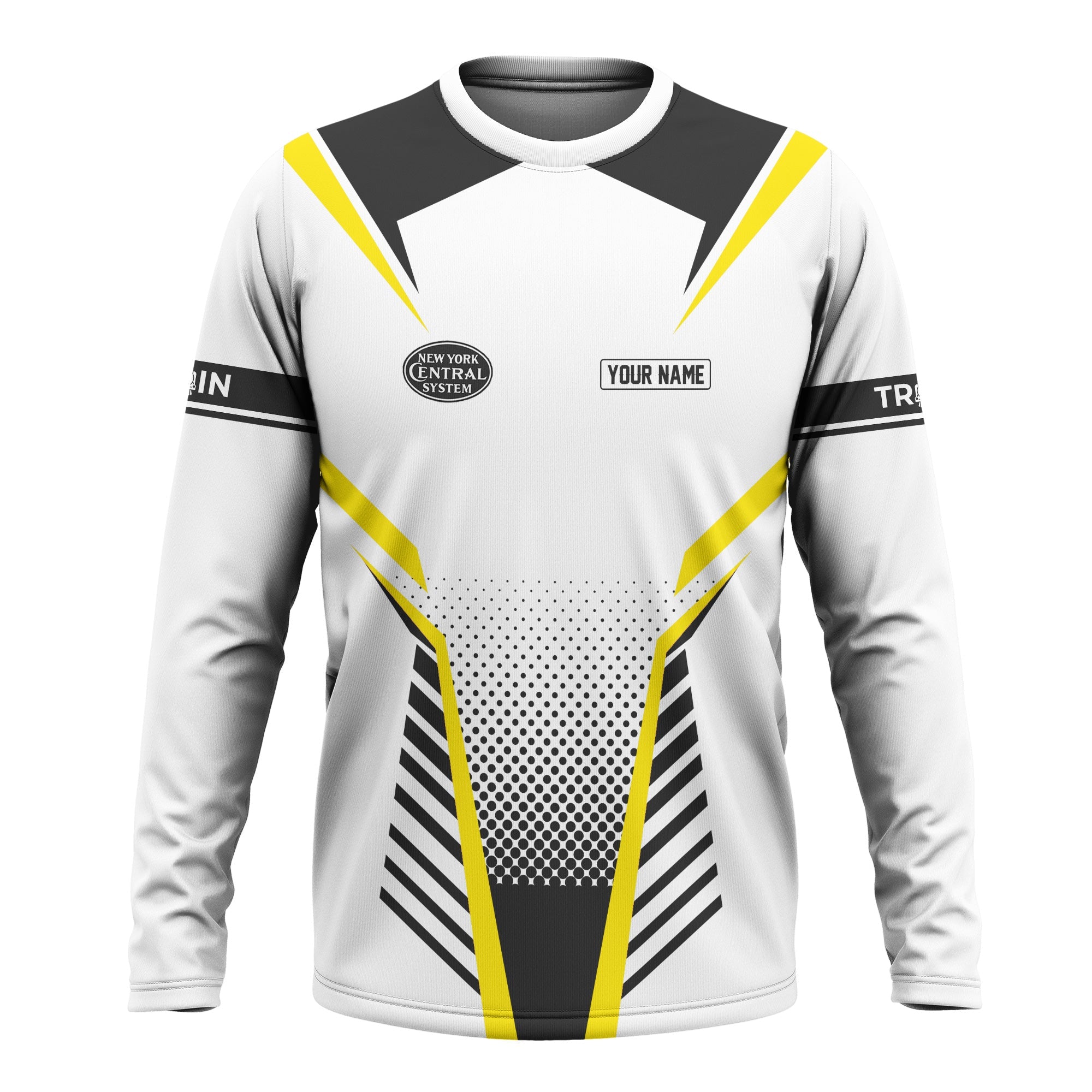 Railspirit Personalized New York Central Railroad Long Sleeve Shirt Unisex Train Shirt All Over Print