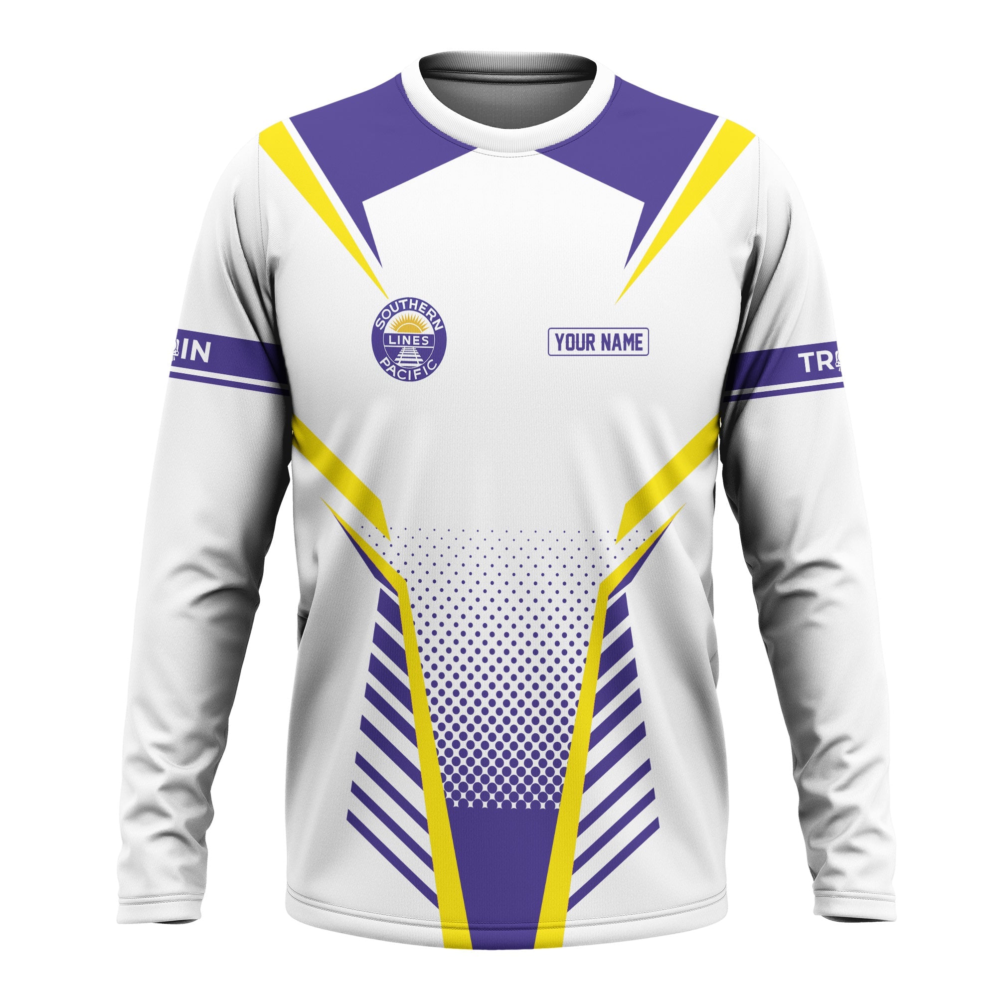 Railspirit Personalized Southern Pacific Railroad Long Sleeve Shirt Unisex Train Shirt All Over Print