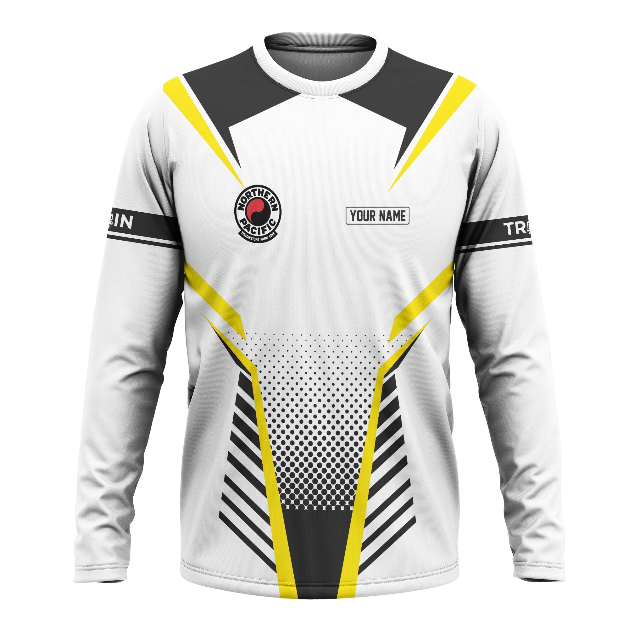 Railspirit Personalized Northern Pacific Railway Long Sleeve Shirt Unisex Train Shirt All Over Print