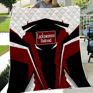 Railspirit Personalized Delaware, Lackawanna and Western Railroad Premium Quilts DL&W Strong Line Train Premium Quilts Gift Idea For Train Lover