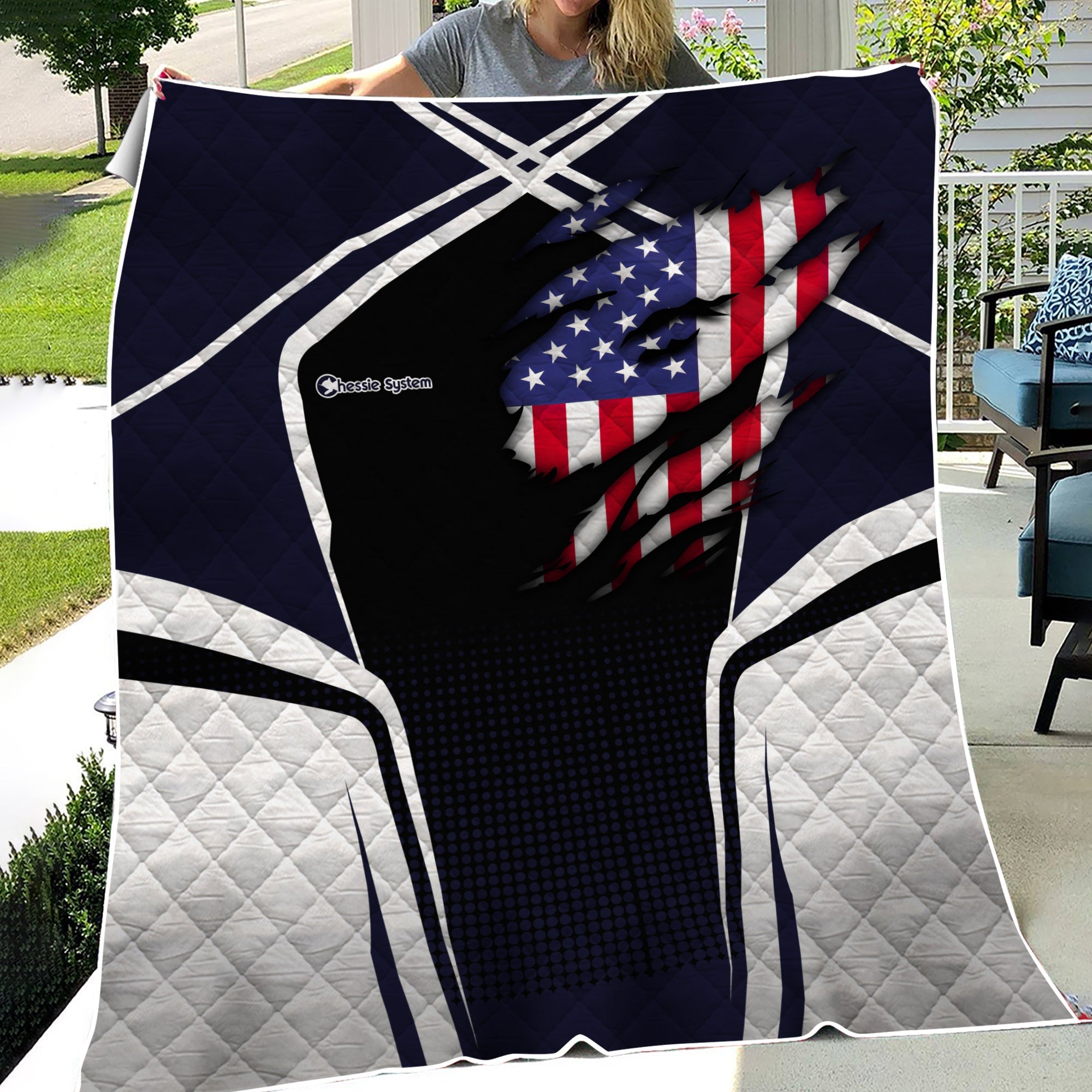 Railspirit Personalized Chessie System Railroad Premium Quilts American Vintage All Over Printed Premium Quilts