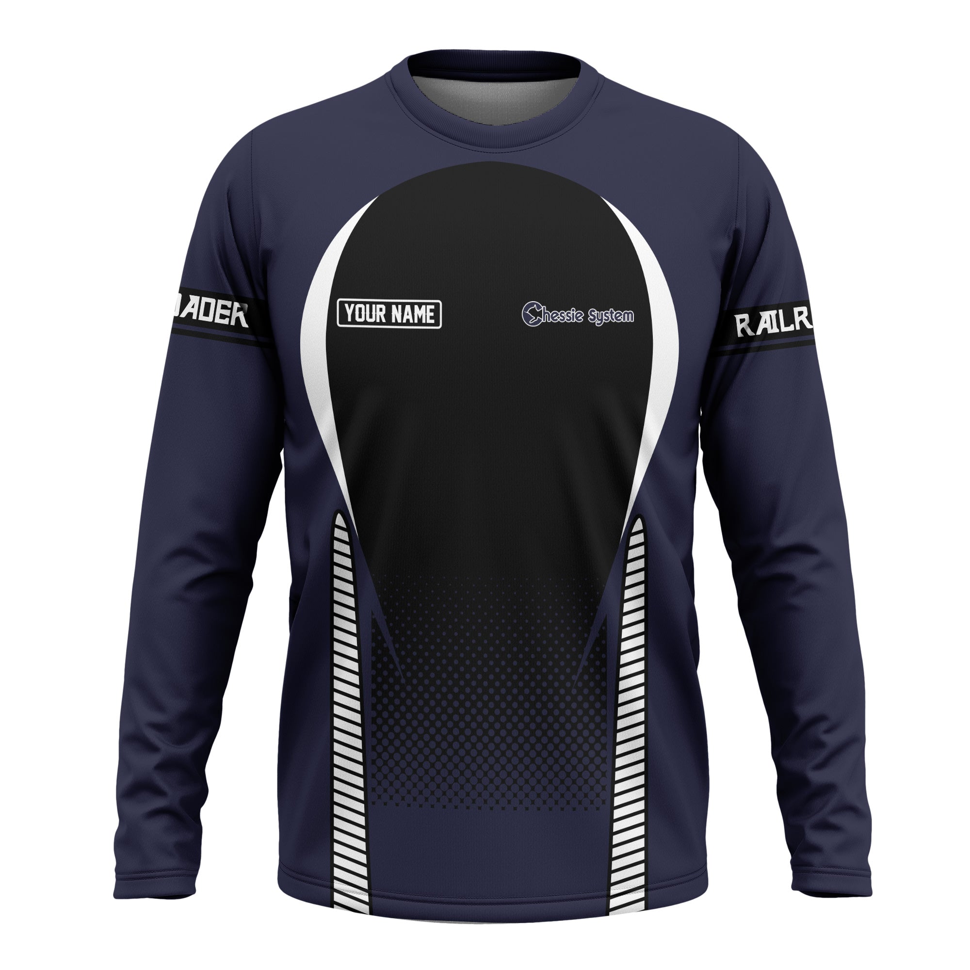 Railspirit Personalized Chessie System Railroad Long Sleeve Shirt Stress Is Caused By Not Having Enough Trains Shirt