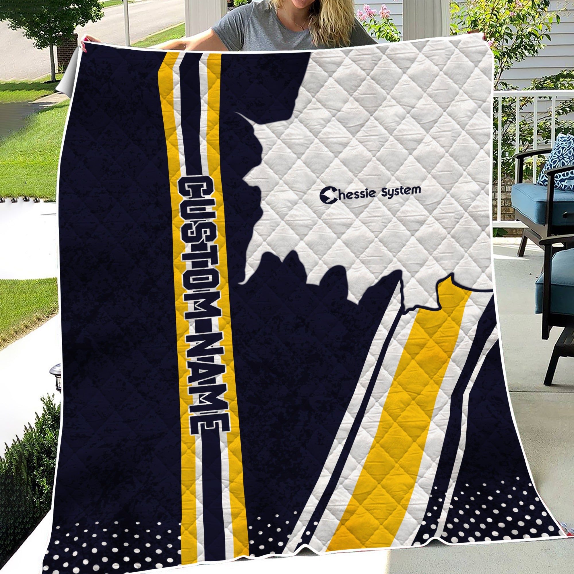 Railspirit Personalized Chessie System Railroad Premium Quilts Vintage All Over Printed Premium Quilts