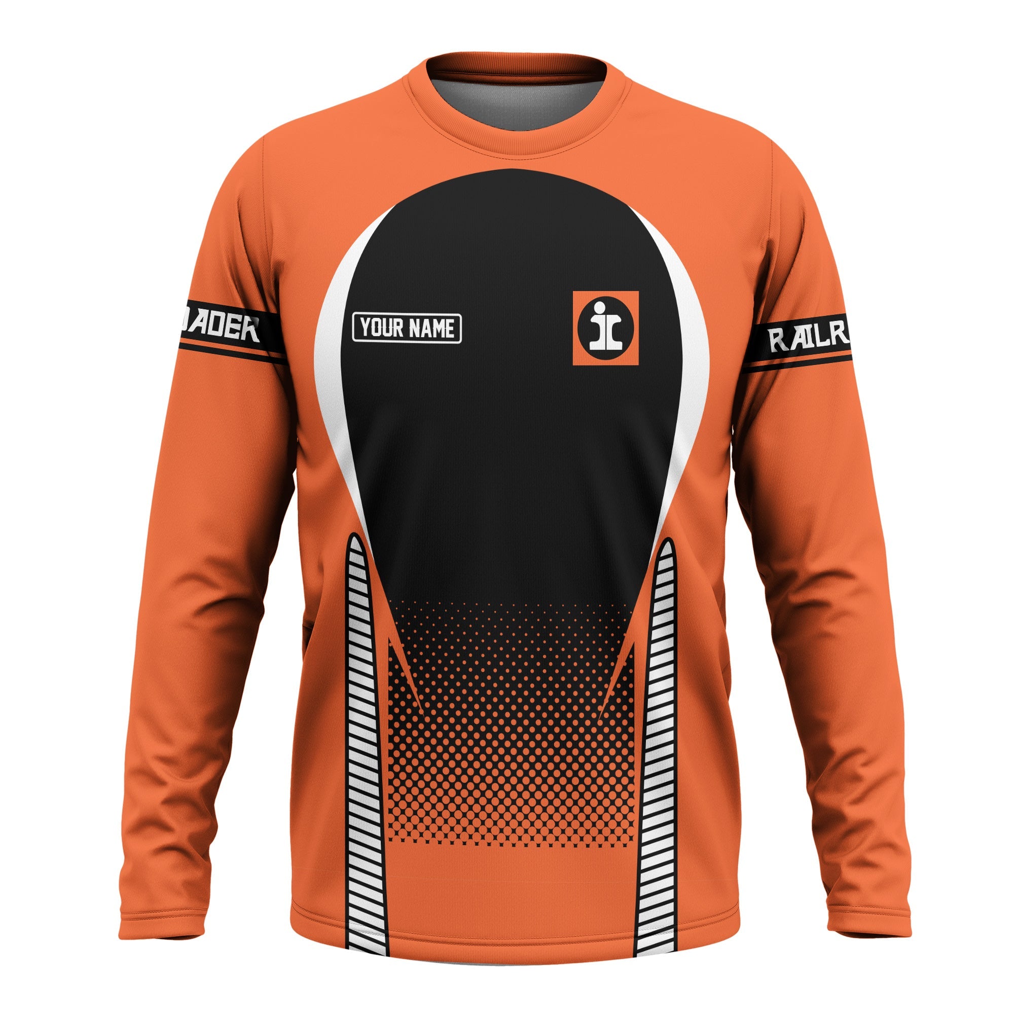 Railspirit Personalized Illinois Central Railroad Long Sleeve Shirt Stress Is Caused By Not Having Enough Trains Shirt