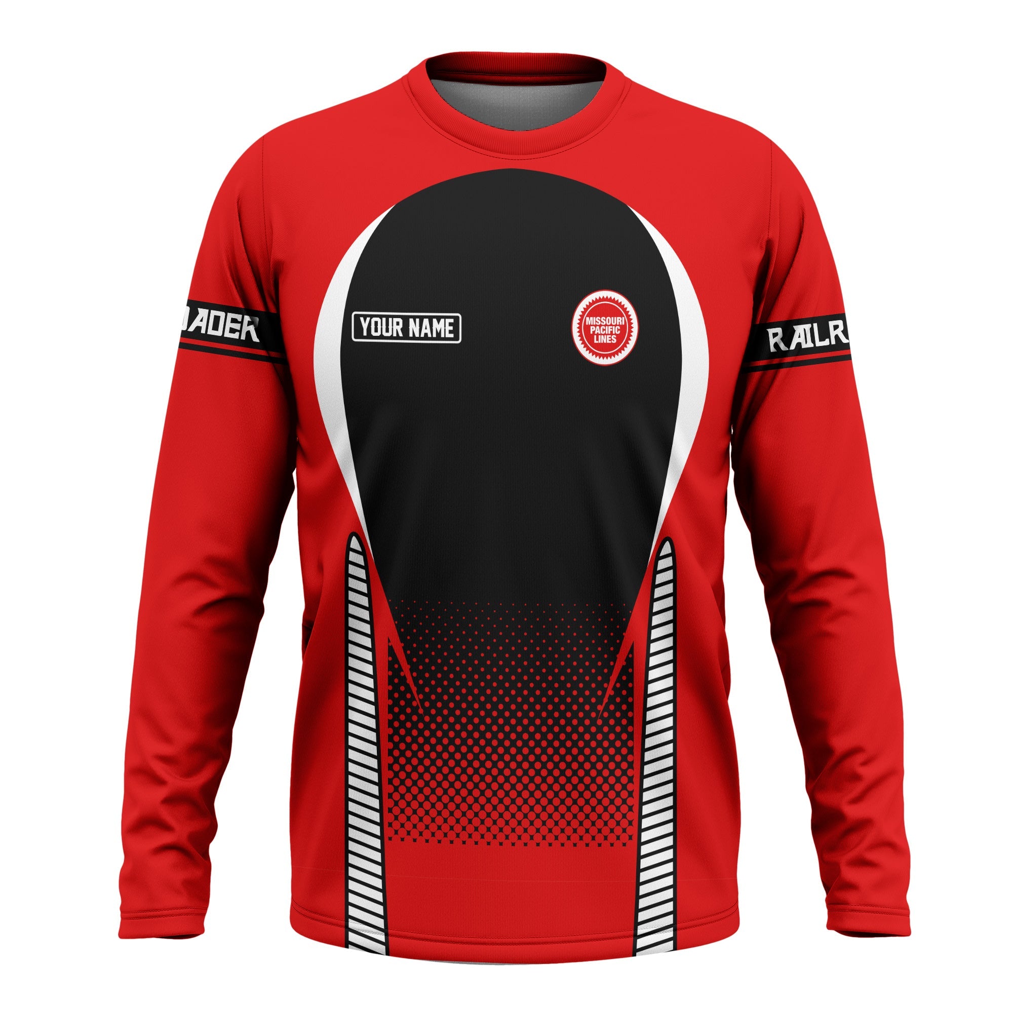 Railspirit Personalized Missouri Pacific Railroad Long Sleeve Shirt Stress Is Caused By Not Having Enough Trains Shirt