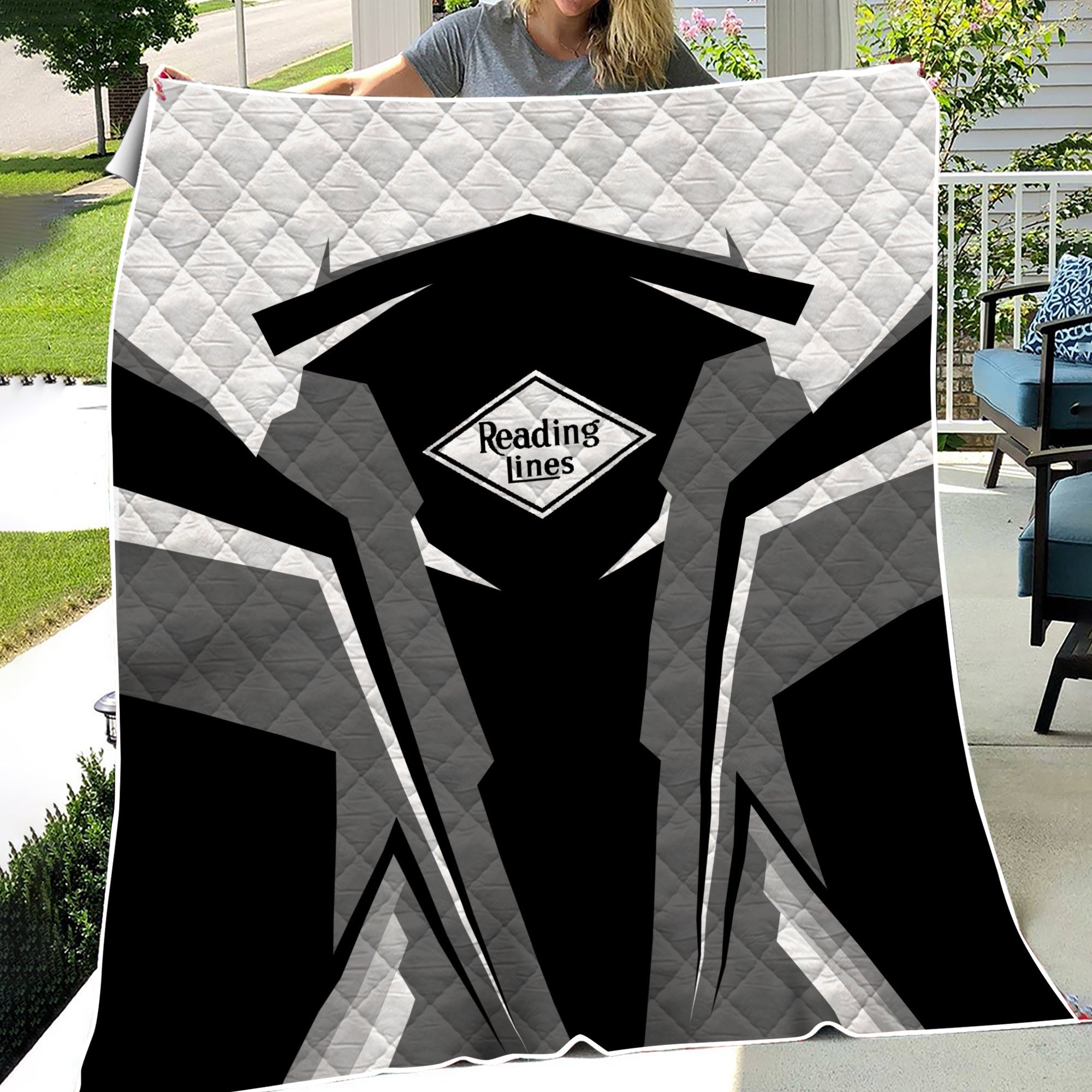 Railspirit Personalized Reading Railroad Premium Quilts Strong Line Train Premium Quilts Gift Idea For Train Lover