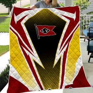 Railspirit Lehigh Valley Railroad Premium Quilts Lightning Graphic Style Premium Quilts Gift Idea For Train Lover