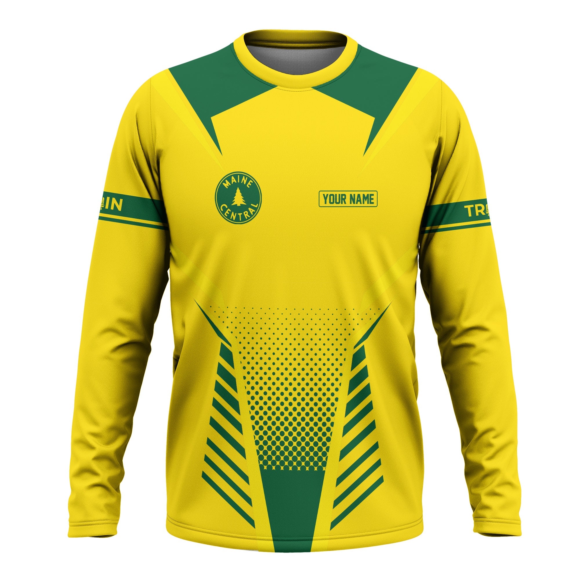 Railspirit Personalized Maine Central Railroad Long Sleeve Shirt Unisex Train Shirt All Over Print