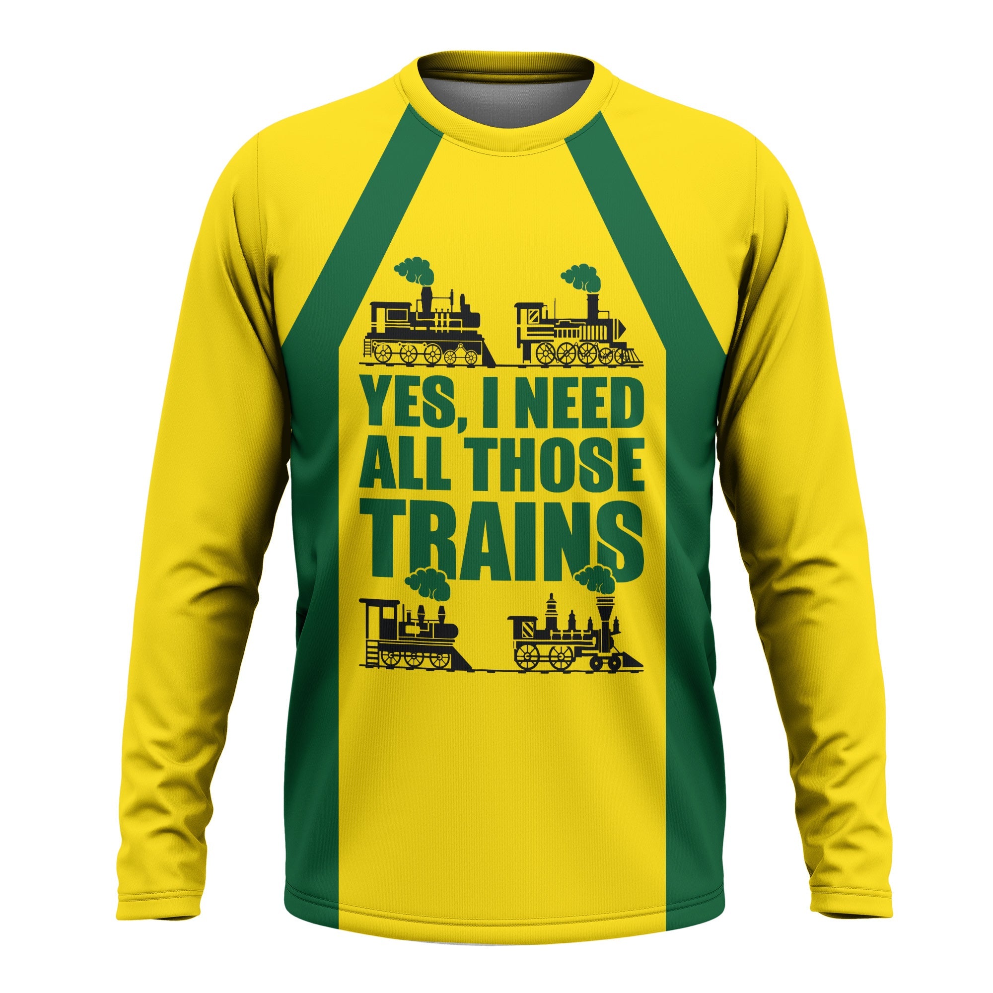 Railspirit Custom Name Maine Central Railroad Long Sleeve Shirt Yes I Need All Those Train Printed Shirt