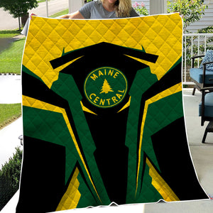 Railspirit Personalized Maine Central Railroad Premium Quilts Strong Line Train Premium Quilts Gift Idea For Train Lover