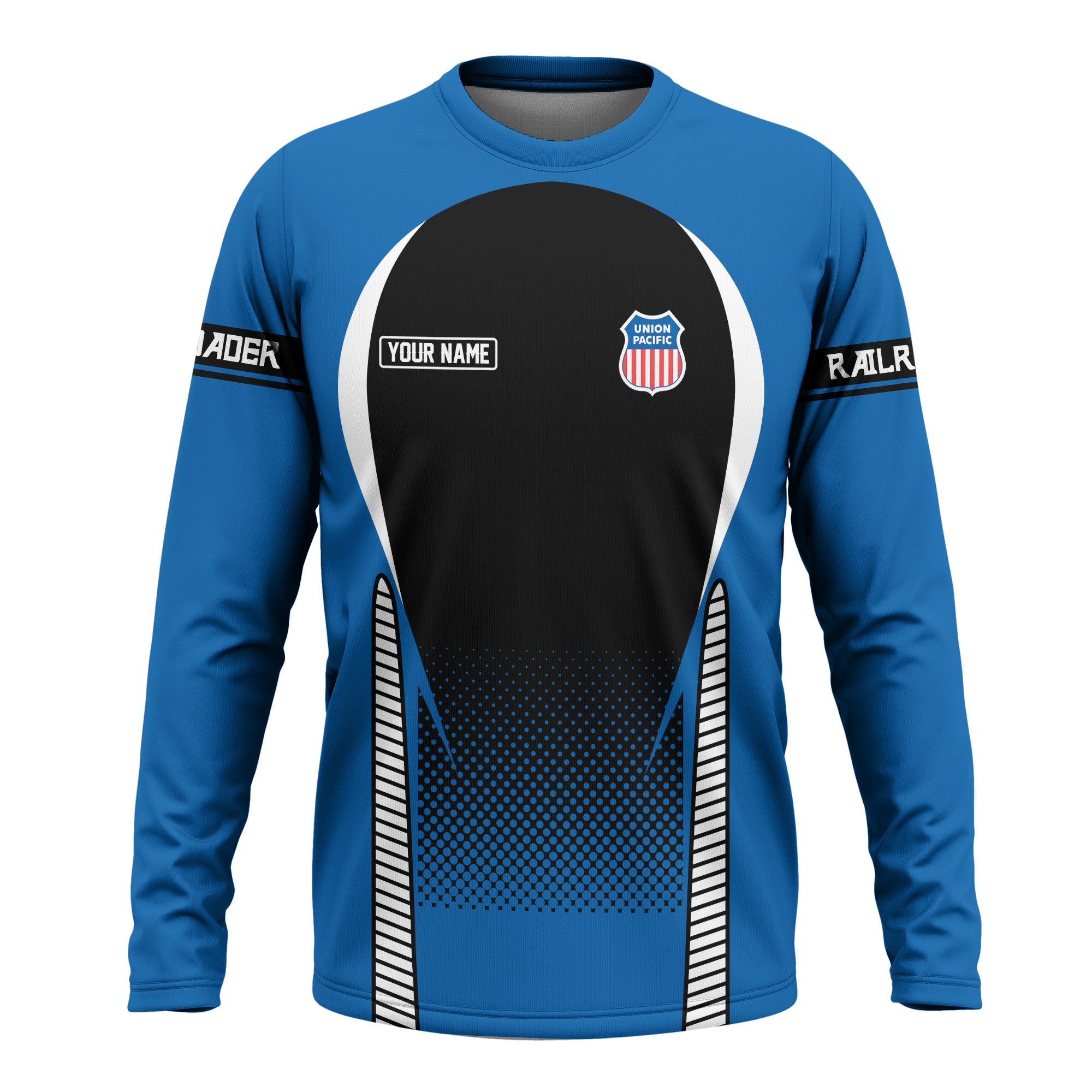 Railspirit Personalized Union Pacific Railroad Long Sleeve Shirt Big Boy Stress Is Caused By Not Having Enough Trains Shirt