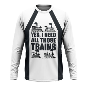 Railspirit Custom Name Western Pacific Railroad Long Sleeve Shirt Yes I Need All Those Train Printed Shirt