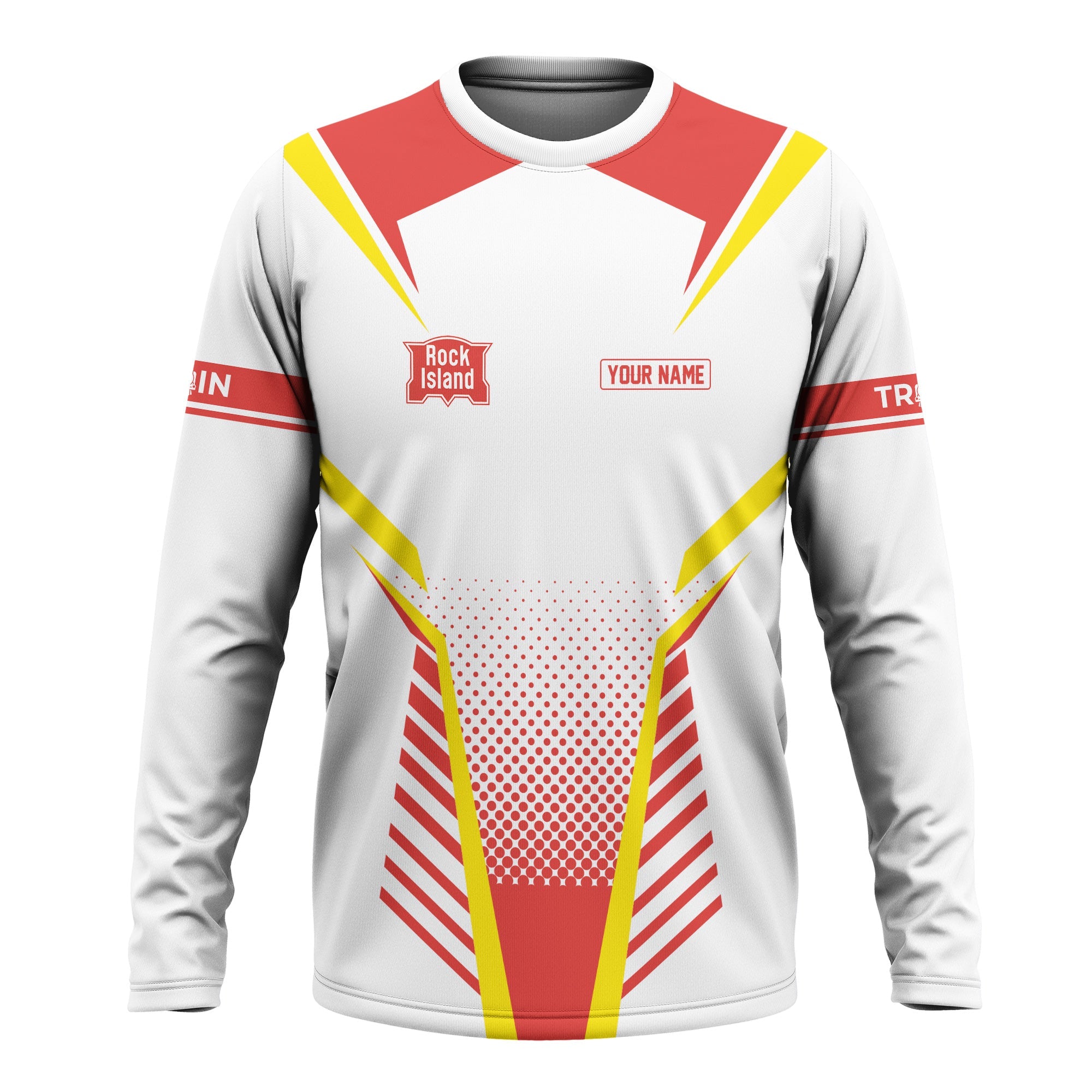 Railspirit Personalized Chicago, Rock Island and Pacific Railroad Long Sleeve Shirt Unisex Rock Island Railroad Train Shirt All Over Print