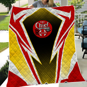 Railspirit The Chief Santa Fe Railroad Premium Quilts Lightning Graphic Style Premium Quilts Gift Idea For Train Lover