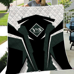 Railspirit Personalized Youngstown & Southern Railroad Premium Quilts Strong Line Train Premium Quilts Gift Idea For Train Lover