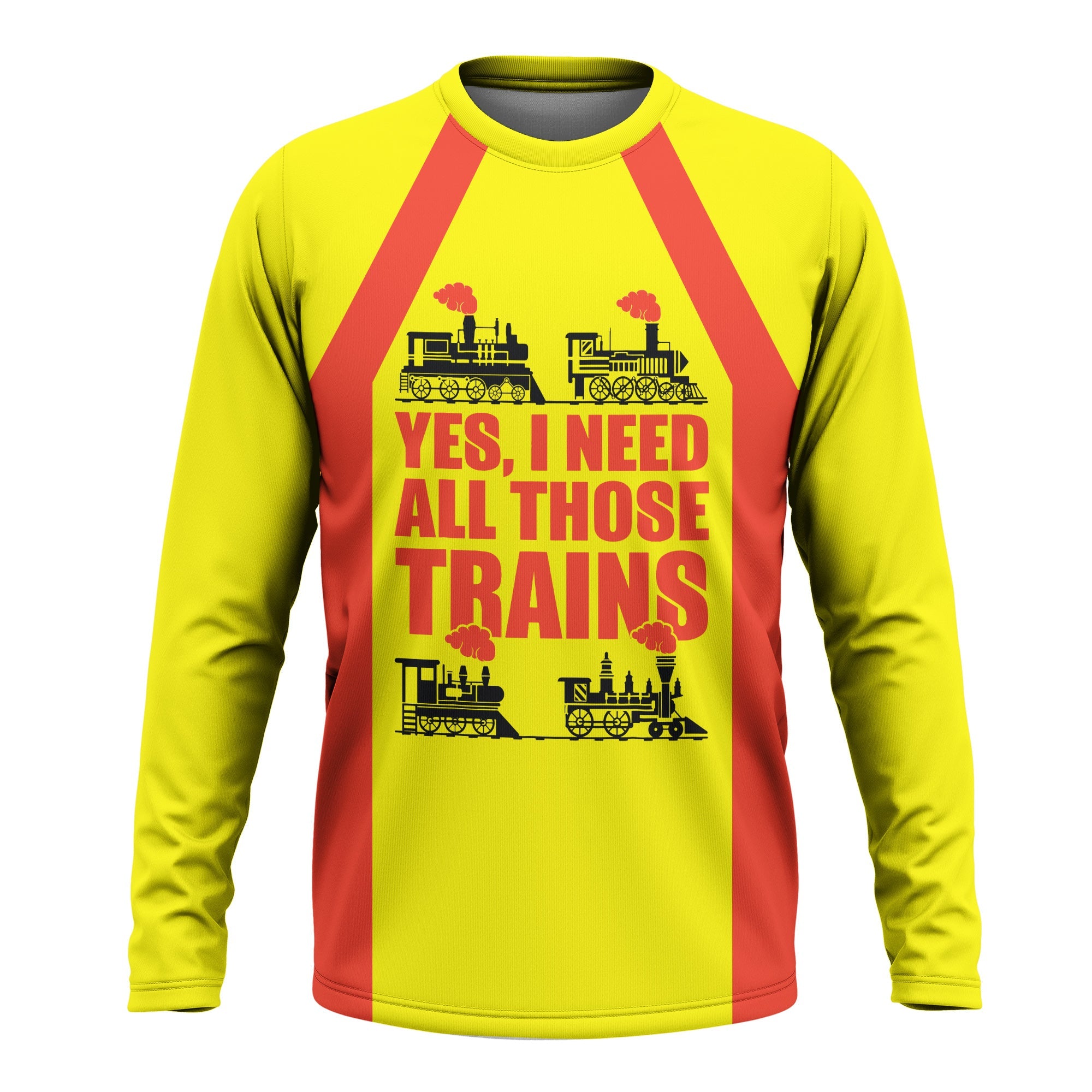 Railspirit Custom Name Strasburg Railroad Long Sleeve Shirt Yes I Need All Those Train Printed Shirt