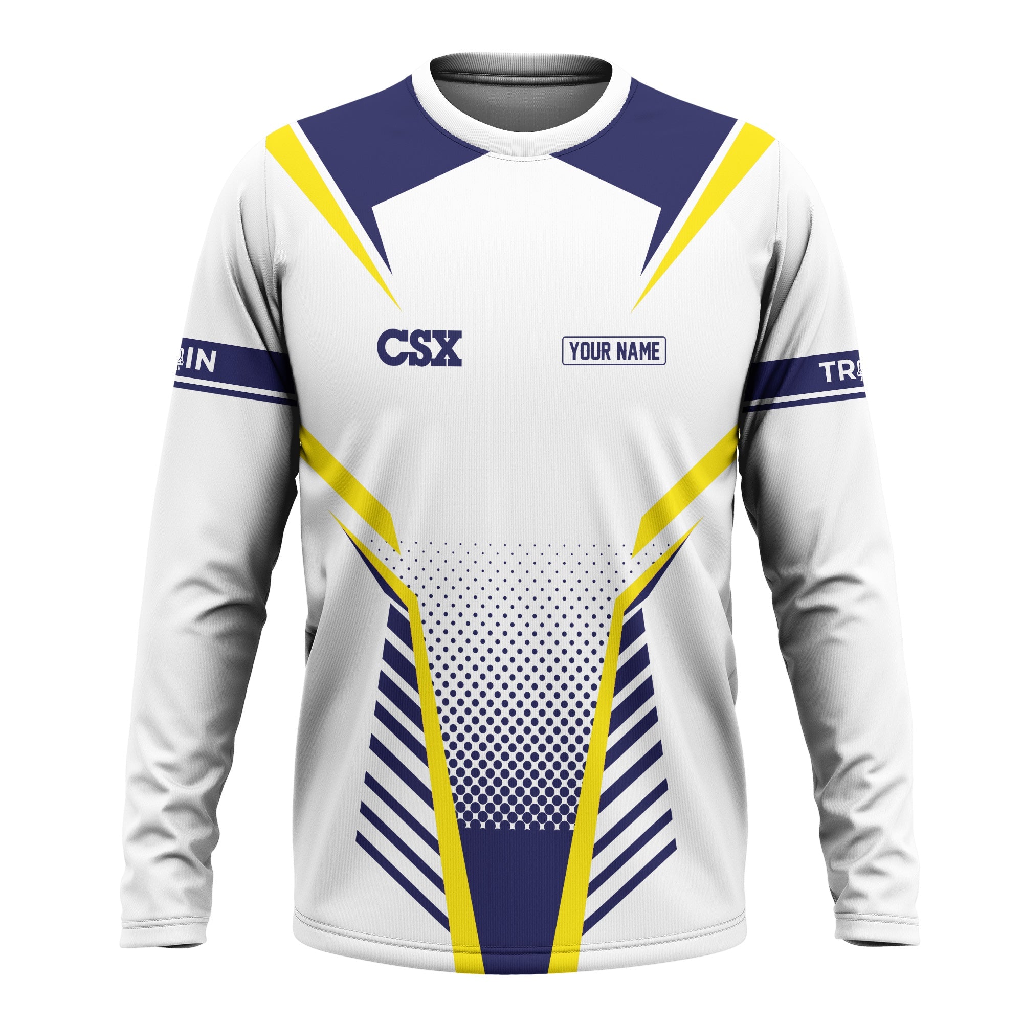 Railspirit Personalized CSX Transportation Railroad Long Sleeve Shirt Unisex Train Shirt All Over Print