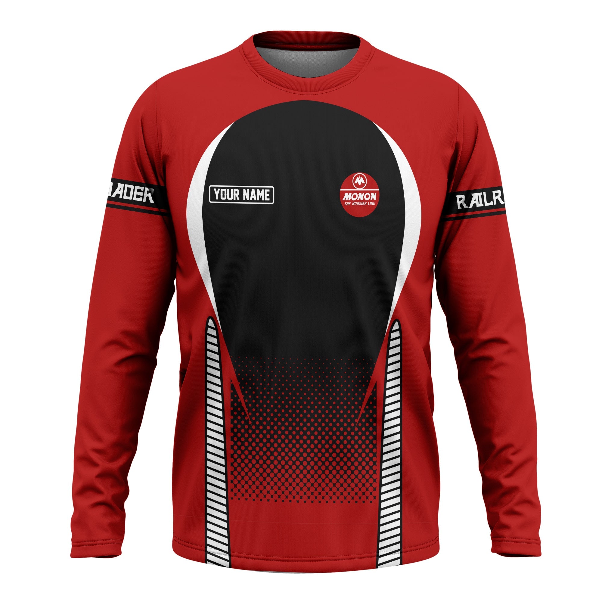 Railspirit Personalized Monon Railroad Long Sleeve Shirt Stress Is Caused By Not Having Enough Trains Shirt