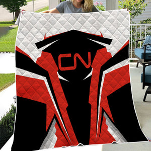 Railspirit Personalized Canadian National Railroad Premium Quilts Strong Line Train Premium Quilts Gift Idea For Train Lover