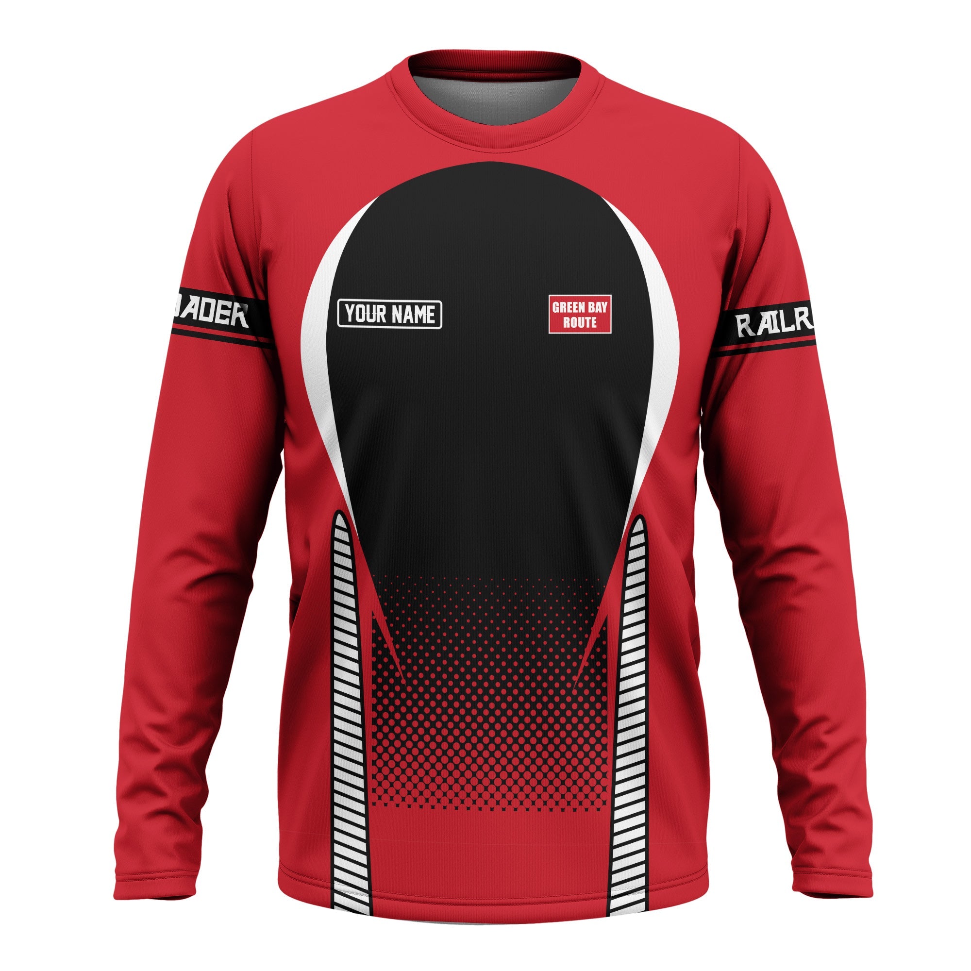 Railspirit Personalized Green Bay & Western Railroad Long Sleeve Shirt Stress Is Caused By Not Having Enough Trains Shirt