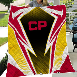 Railspirit Canadian Pacific Railroad Premium Quilts Lightning Graphic Style Premium Quilts Gift Idea For Train Lover