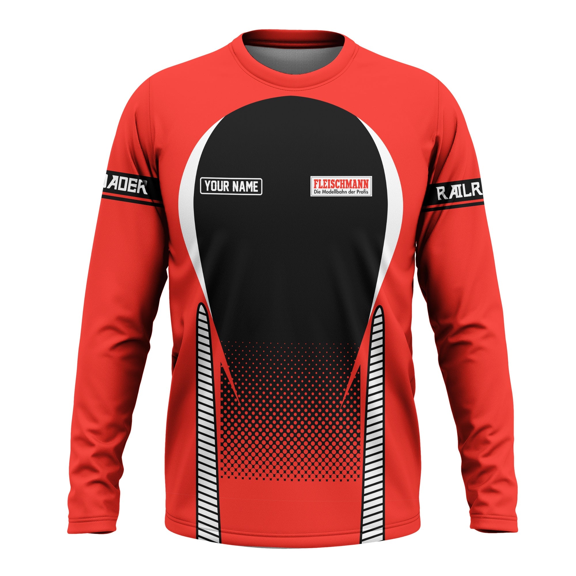 Railspirit Personalized Fleischmann And Western Railroad Long Sleeve Shirt Stress Is Caused By Not Having Enough Trains Shirt