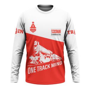 Railspirit Custom Name Fleischmann And Western Railroad Long Sleeve Shirt One Track Mind Printed Shirt
