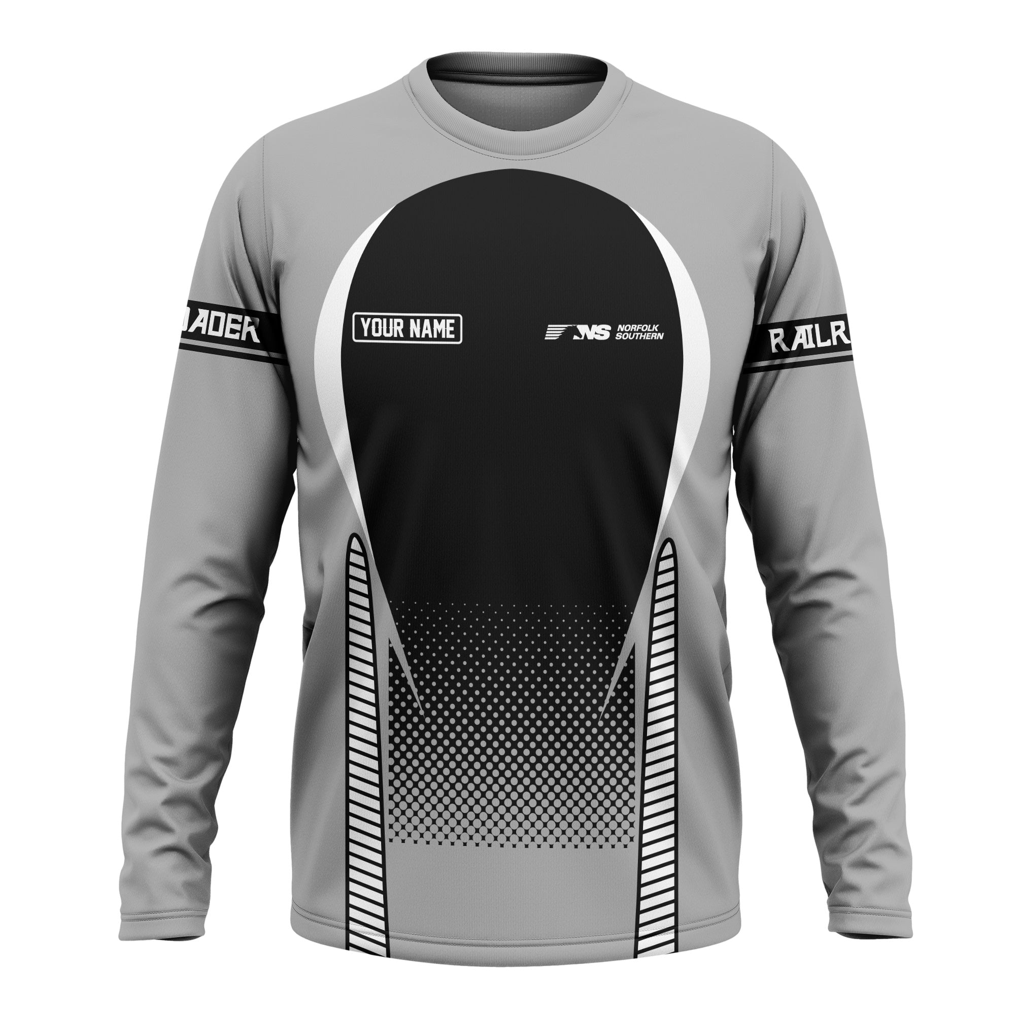 Railspirit Personalized Norfolk Southern Railway Long Sleeve Shirt Stress Is Caused By Not Having Enough Trains Shirt