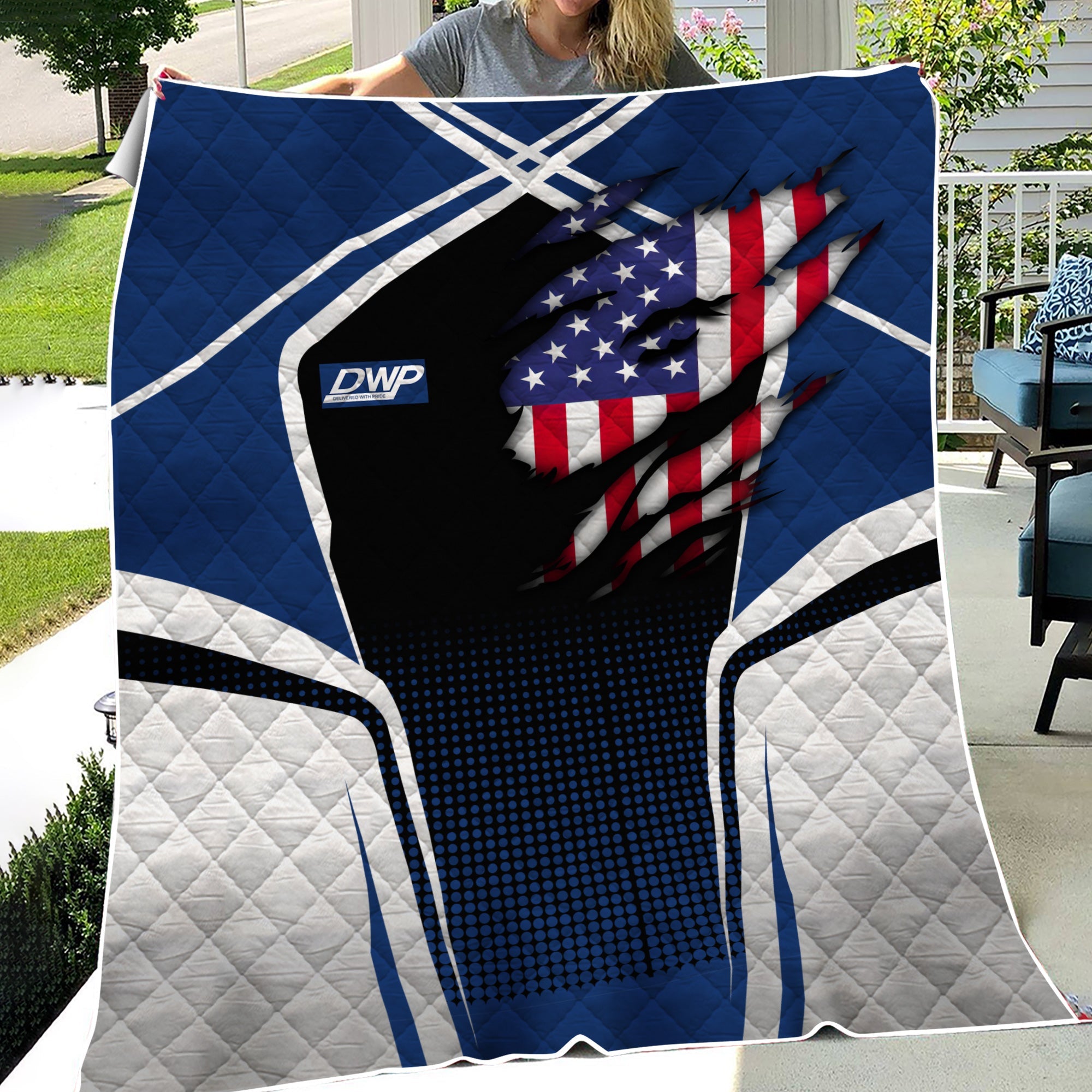 Railspirit Personalized Duluth, Winnipeg and Pacific Railway Premium Quilts American Vintage All Over Printed Premium Quilts