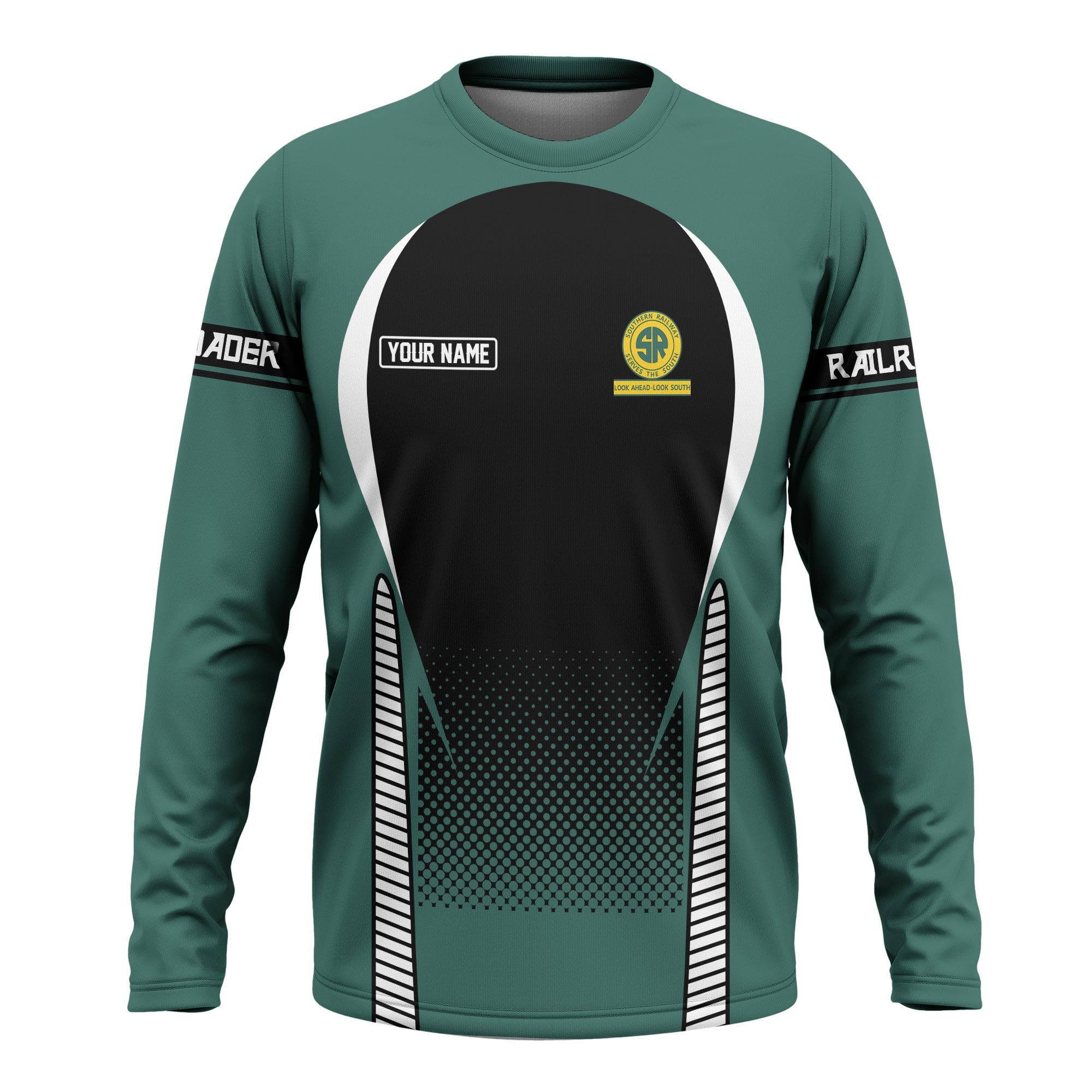 Railspirit Personalized Southern Railway U.S Long Sleeve Shirt SOU Stress Is Caused By Not Having Enough Trains Shirt