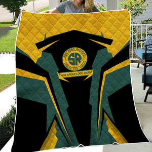 Railspirit Personalized Southern Railway U.S Premium Quilts SOU Strong Line Train Premium Quilts Gift Idea For Train Lover