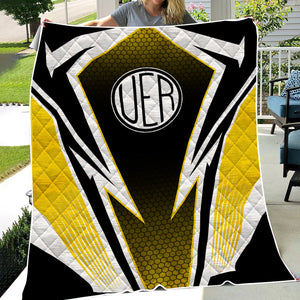 Railspirit Union Electric Railway Premium Quilts Lightning Graphic Style Premium Quilts Gift Idea For Train Lover