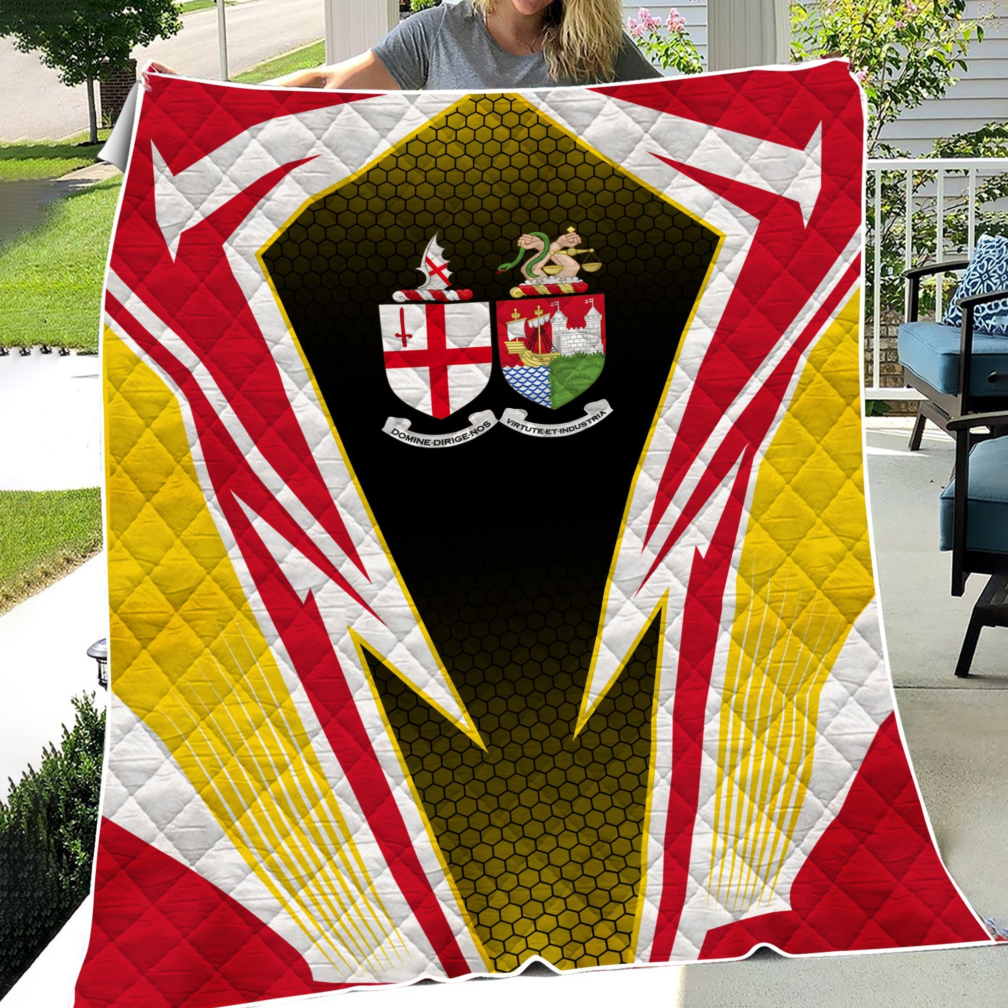 Railspirit Great Western Railway Premium Quilts Lightning Graphic Style Premium Quilts Gift Idea For Train Lover