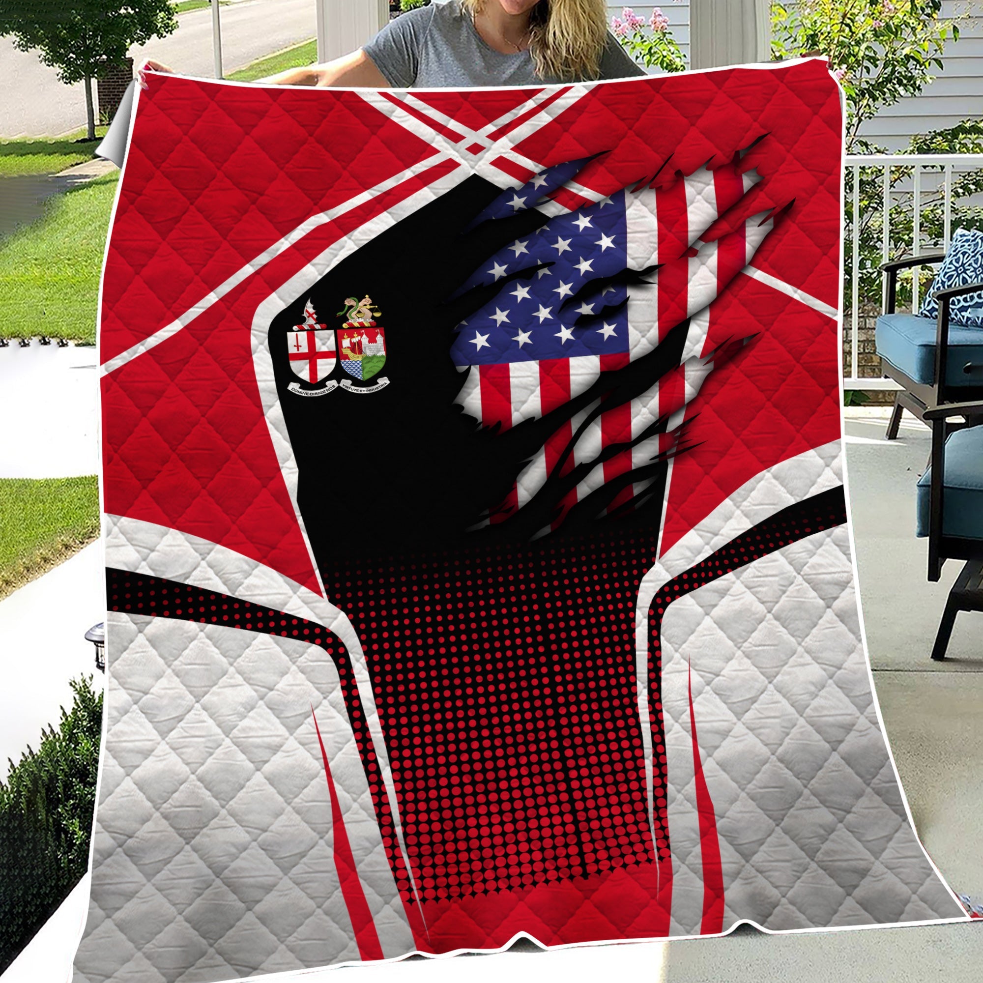 Railspirit Personalized Great Western Railway Premium Quilts American Vintage All Over Printed Premium Quilts