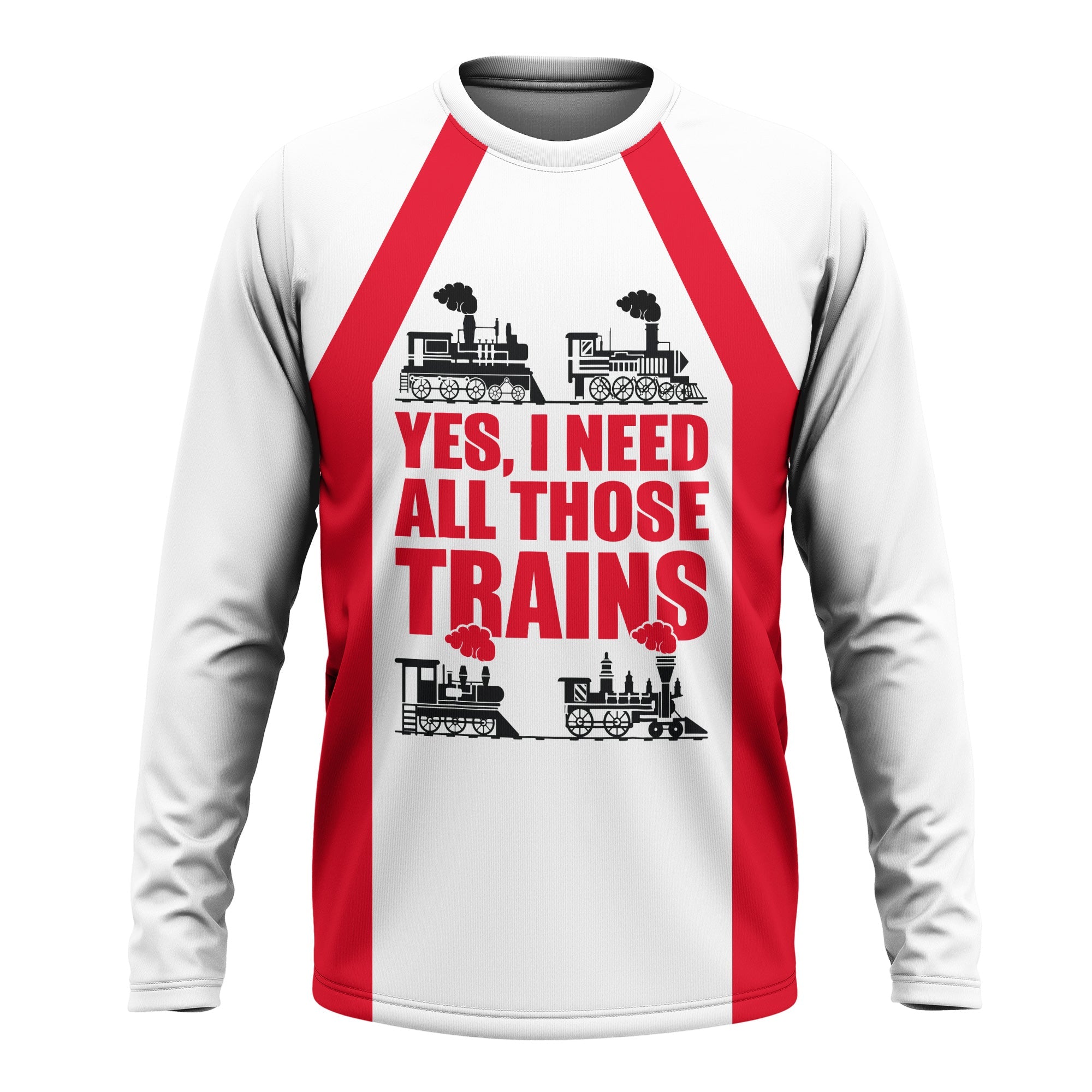 Railspirit Custom Name Great Western Railway Long Sleeve Shirt Yes I Need All Those Train Printed Shirt