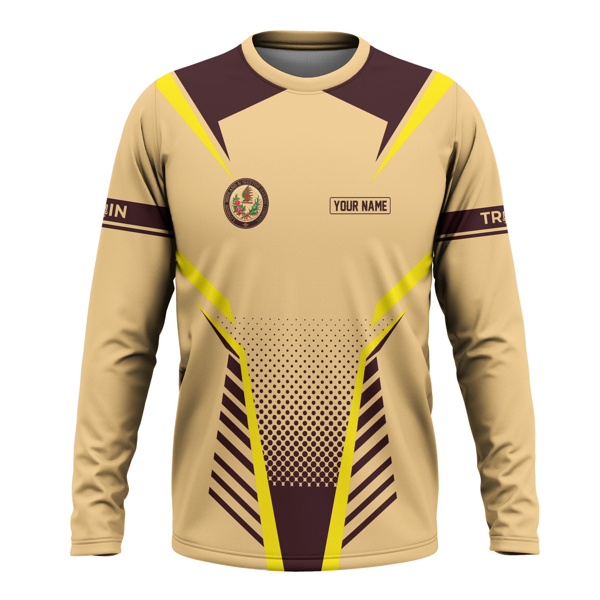 Railspirit Personalized London, Midland and Scottish Railway Long Sleeve Shirt Unisex Train Shirt All Over Print