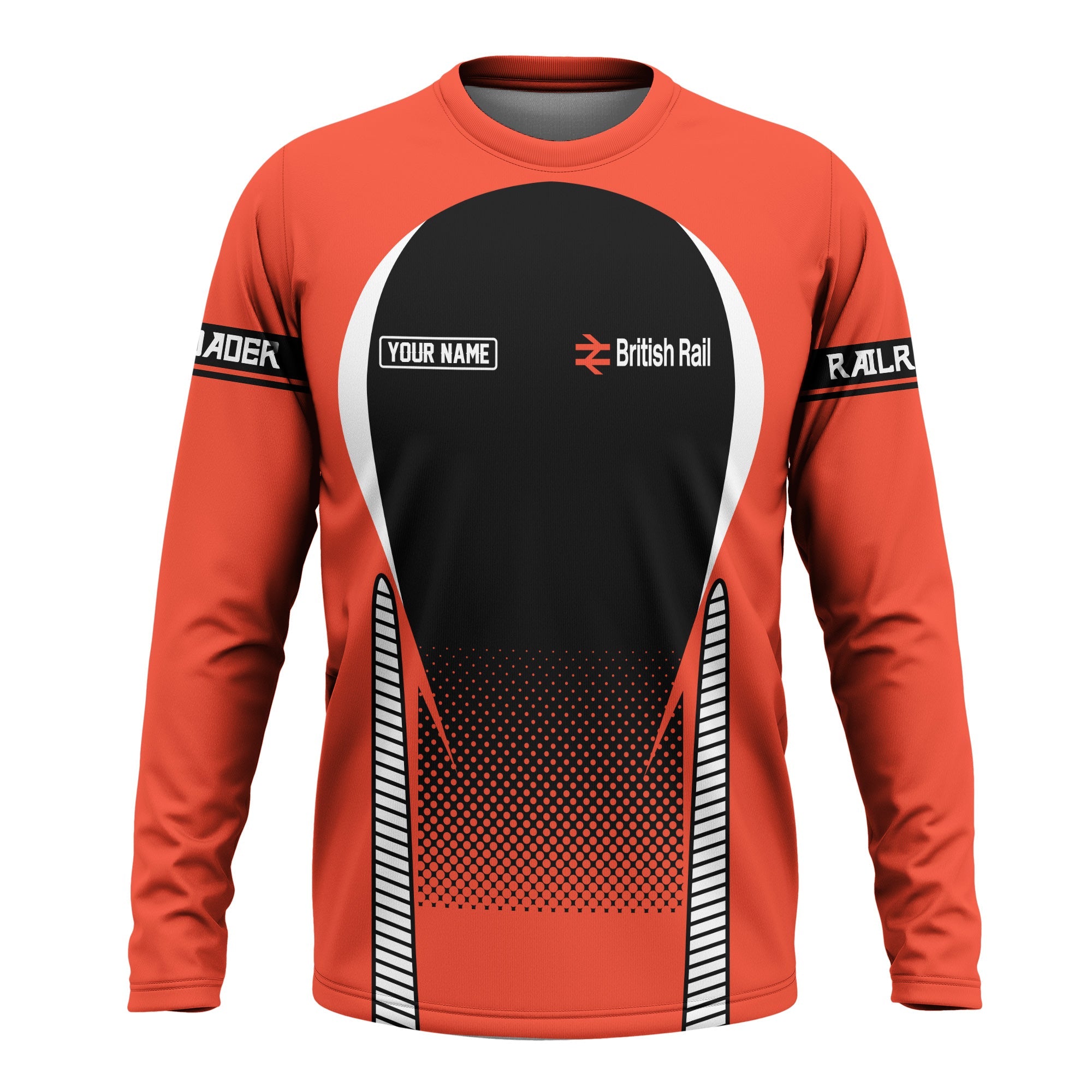 Railspirit Personalized British Railway Long Sleeve Shirt Stress Is Caused By Not Having Enough Trains Shirt