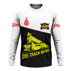 Railspirit Custom Name Iowa Interstate Railroad Long Sleeve Shirt One Track Mind IAIS Printed Shirt