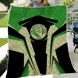 Railspirit Personalized Virginia & Truckee Railroad Premium Quilts Strong Line Train Premium Quilts Gift Idea For Train Lover