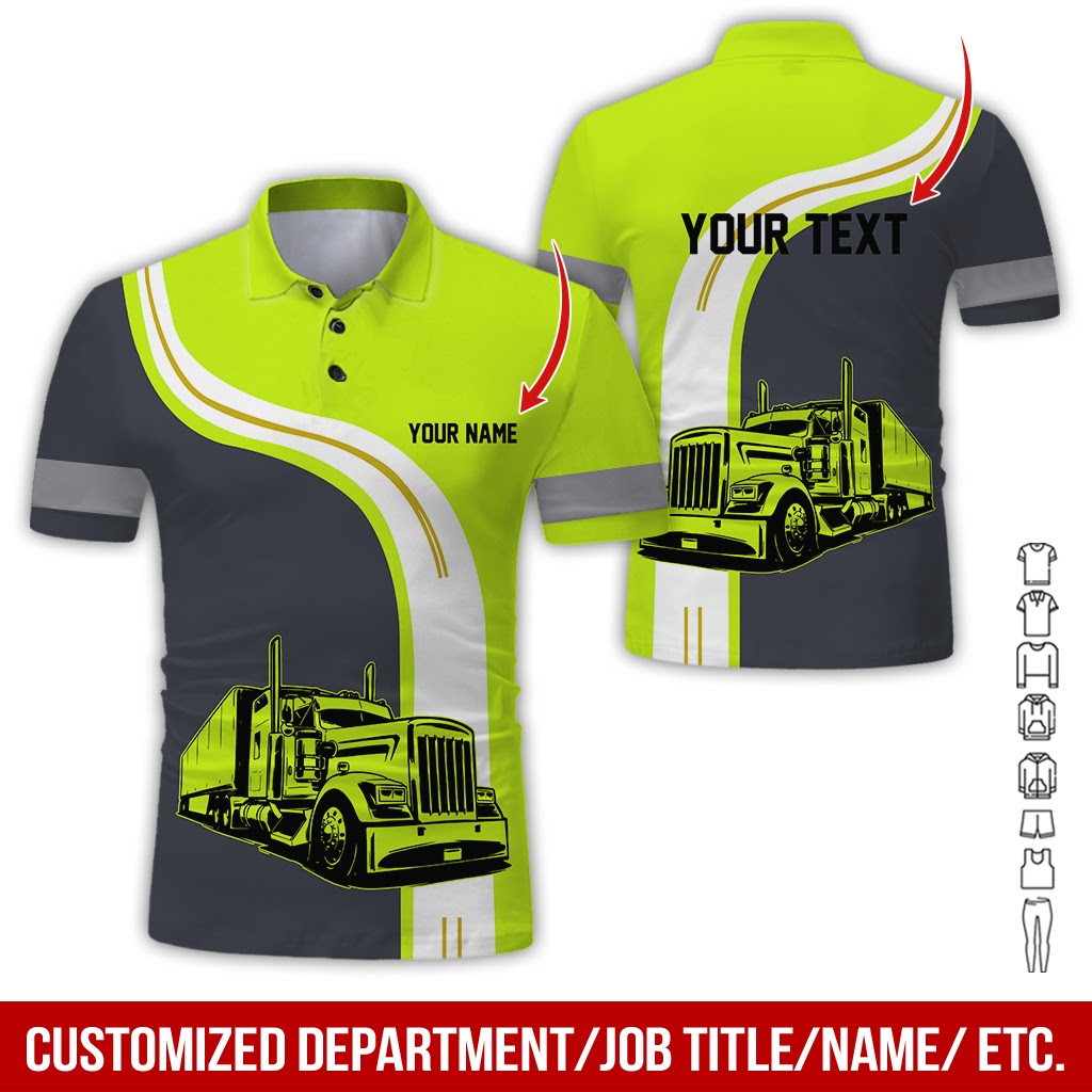 Customized Name Truck Driver Uniform Clothes, Personalized Tow Driver Gear