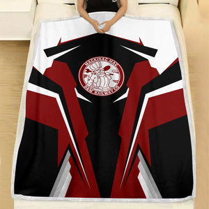 Railspirit Personalized Detroit & Mackinac Railroad Blanket Strong Line Train Blanket Gift Idea For Train Lover