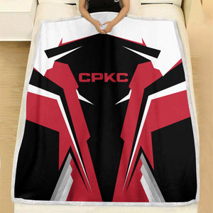 Railspirit Personalized Canadian Pacific Kansas City Blanket CPKC Strong Line Train Blanket Gift Idea For Train Lover